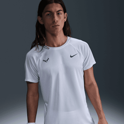 Men`s Rafa Court Dri-FIT Advantage Tennis Top Ghost and
